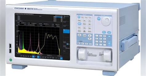 Light wavelength analyzer.  Wide Wavelength Range & High Performance OSA The AQ6374E Wid...