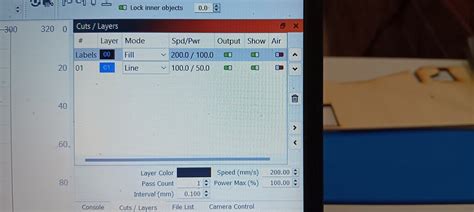 Lightburn k40 settings.  I can&rsquo;t set any higher than 25% power on hard maple to ke...