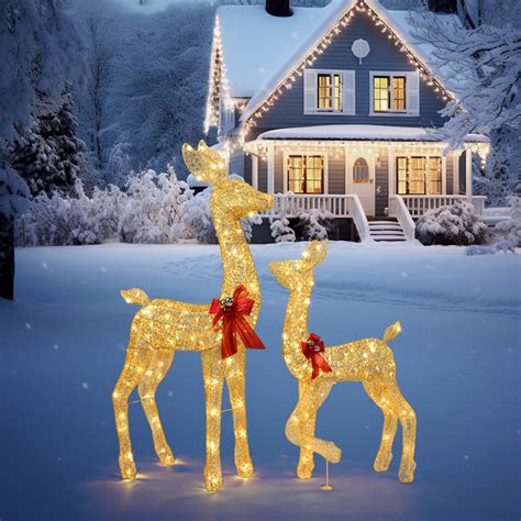 Lighted Reindeer Family Wayfair