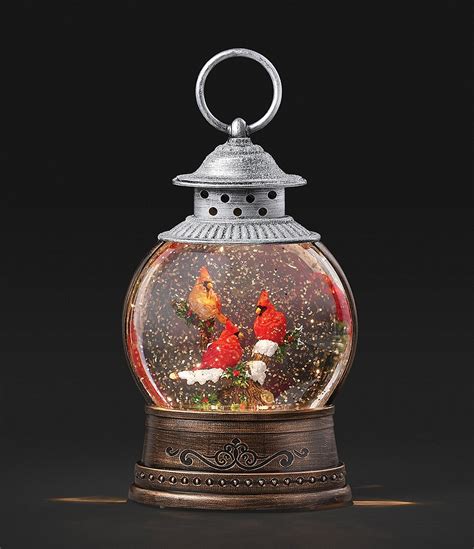 Lighted cardinal snow globe with swirling glitter. Things To Know About Lighted cardinal snow globe with swirling glitter. 