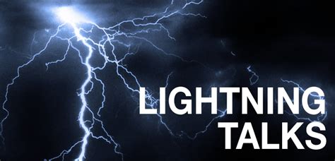 Lightning talks are short-form talks, which are unlike traditional conference presentations, panels, or lectures. Each speaker gets five minutes and must use a limited number of PowerPoint slides. The main goal is to spark new conversations and collaborations across disciplines with fast-paced presentations.. 