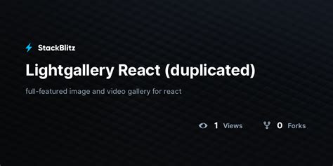 Lightgallery react.  React component is part of the main lightGallery ...