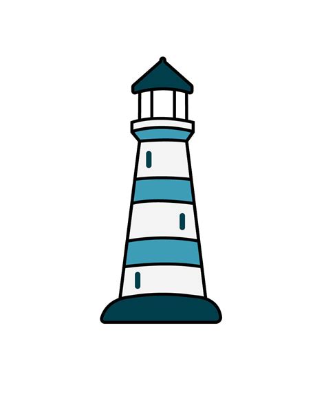 Lighthouse Drawing Simple