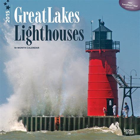 Full Download Lighthouses Great Lakes 2016 Square 12X12 By Not A Book