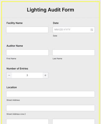Lighting Audit Form FORM.UDLVIRTUAL.EDU.PE