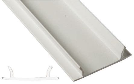 Lighting Trunking Cover 50mm 2m PVC White - Rexel