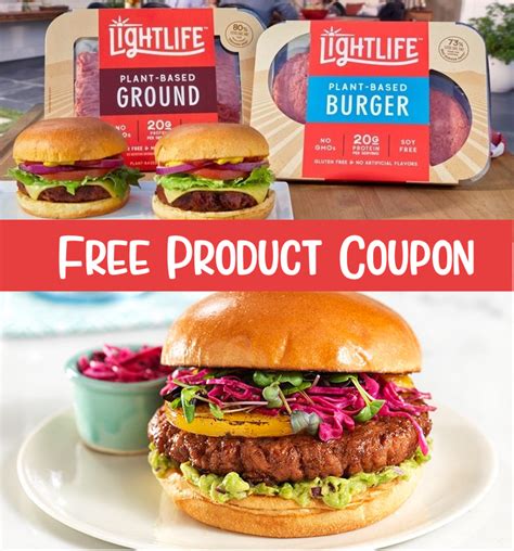 Lightlife Promotions: Free Plant-Based Burger Coupon, Etc