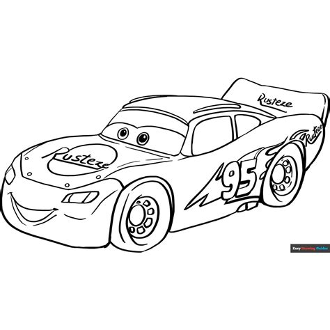 Lightning Mcqueen Coloring Shee