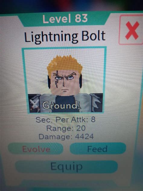 Lightning bolt astd. Dimensional Alien (Strong) is a 6-star unit based on Hit in his Pure Progress state from the anime Dragon Ball Super. He can be obtained via the Hero Summon in banner Z with a 1% chance or by evolving Dimensional Alien by using: Troops sell for half their cost of deployment plus upgrades. Leader: Units in the Time Avocs Category gain Attack Boost +15% Time Avocs Martial Artist Godlike Power ... 