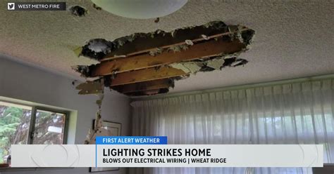 Lightning hits Wheat Ridge home, causes holes in roof and ceiling