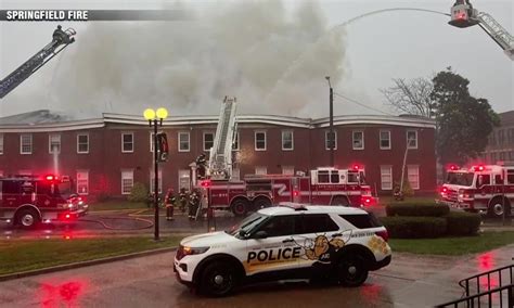 Lightning sparks fire at American International College building in Springfield