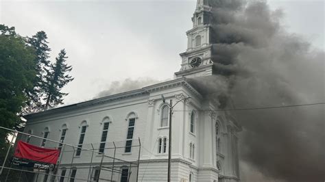 Lightning strike suspected as cause of fire at 160-year-old Spencer church