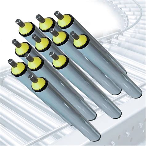 Lightweight conveyor rollers.  PVC Conveyor Rollers for Moisture-Resistant Applications Lightw...