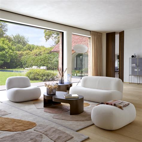 Ligne roset. Prado Medium sofa - d 39¼" complete element. 64 Fabric options. VIDAR/FR / MASTIC. 6 Sizes. 2 seats. Choose your options: FEET. BLACK LACQUERED FEET. $6,548.00. 