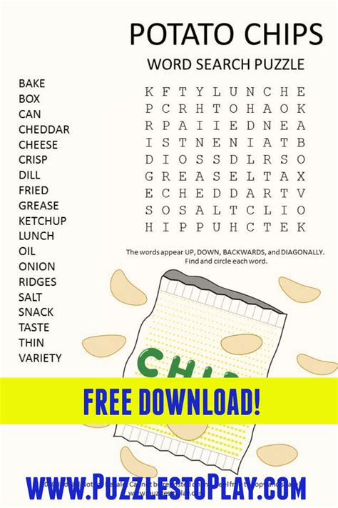 Like carrot sticks but not potato chips crossword. We found 1 solutions for British Potato Chip. The top solutions are determined by popularity, ratings and frequency of searches. The most likely answer for the clue is CRISP . 