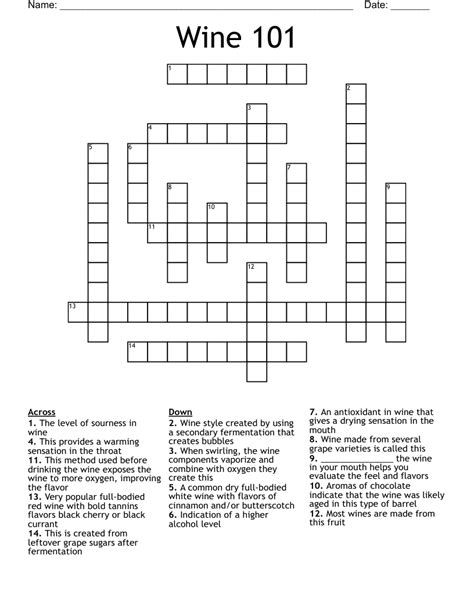 The Crossword Solver found 30 answers to "Like some humor and wine", 3 letters crossword clue. The Crossword Solver finds answers to classic crosswords and cryptic crossword puzzles. Enter the length or pattern for better results. Click the answer to find similar crossword clues . Enter a Crossword Clue.. 