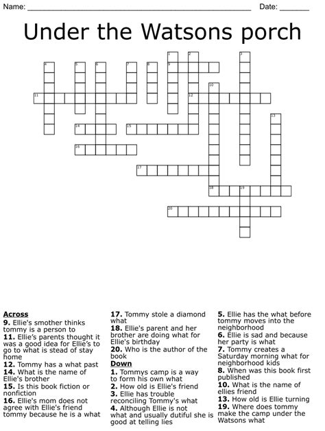 Crossword answers for '___ in like some porches' (1 