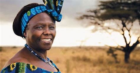 Wangari Maathai, a renowned Kenyan environmental a