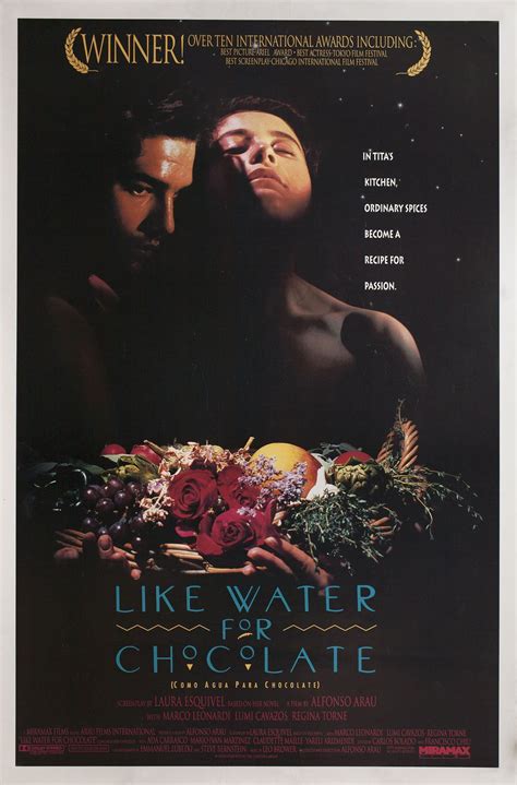 Like water for chocolate full movie. The movie Like Water for Chocolate was released in 1992 and was directed by Alfonso Arau. The film starred Lumi Cavazos as Tita and Marco Leonardi as Pedro. The story follows Tita, who is forced to keep her magical cooking powers a secret, as she falls in love with Pedro. When Pedro marries her older sister Rosa instead of Tita, Tita uses her ... 