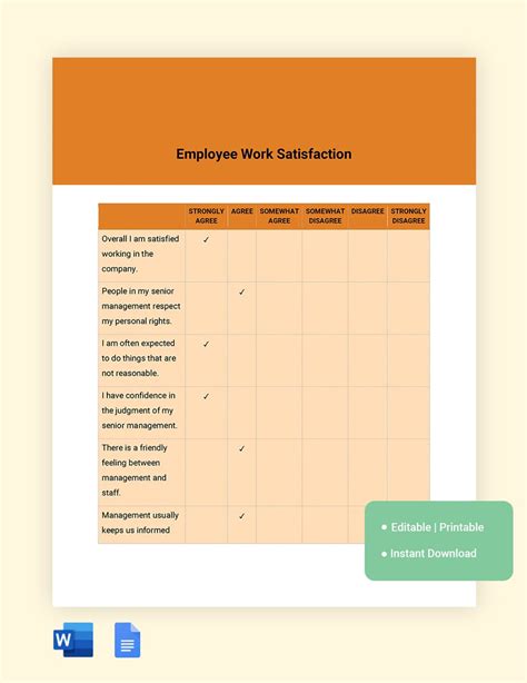 Likert Scale Template Google Doc