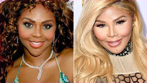 Kim has been sporting lighter locks for a while and has also been previously dogged by plastic surgery chatter. Rapper Lil' Kim on February 12, 2014. Picture: Chelsea Lauren/Getty Images