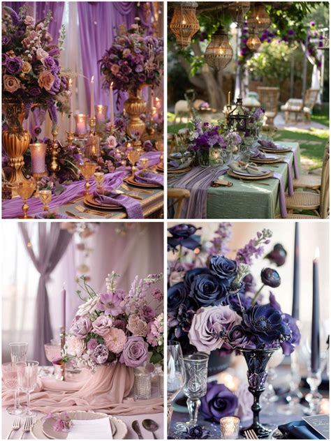 Lilac and Purple Wedding Elegant Wedding Ideas