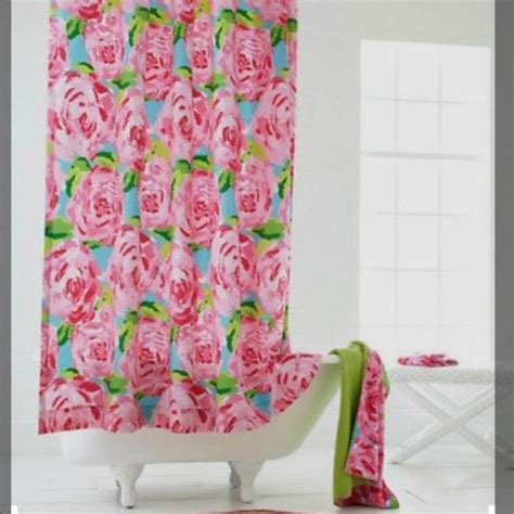 Lilly Pulitzer® Foxgloves Shower Curtain Garnet Hill