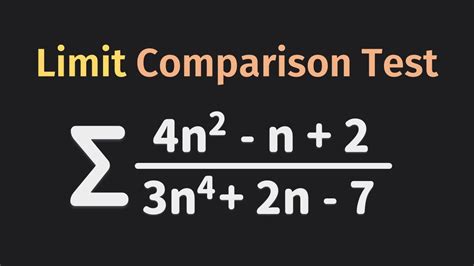 Limit Comparison Test Hard to use Direct Comparison Series