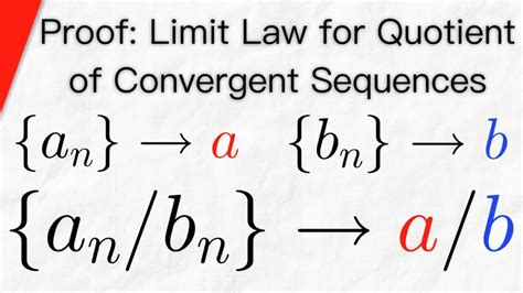 Limit Product/Quotient Laws for Convergent Sequences