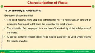 Limitations of the TCLP fluid determination step for hazardous …