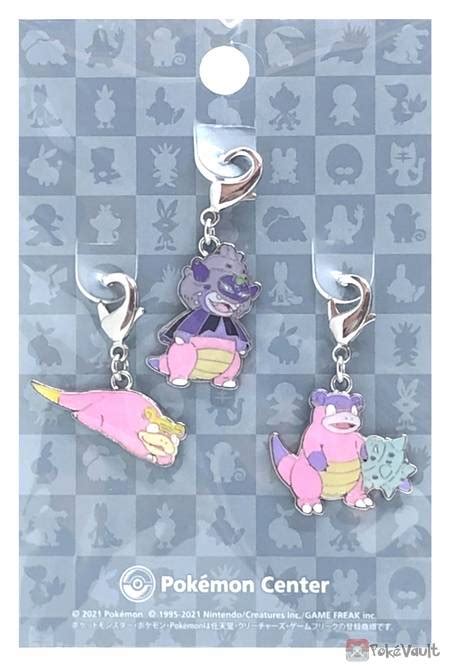 Limited To Pokemon Center Metal Charm Slowpoke eBay