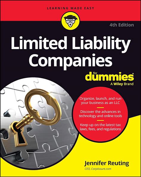 Read Online Limited Liability Companies For Dummies For Dummies Business  Personal Finance By Jennifer Reuting
