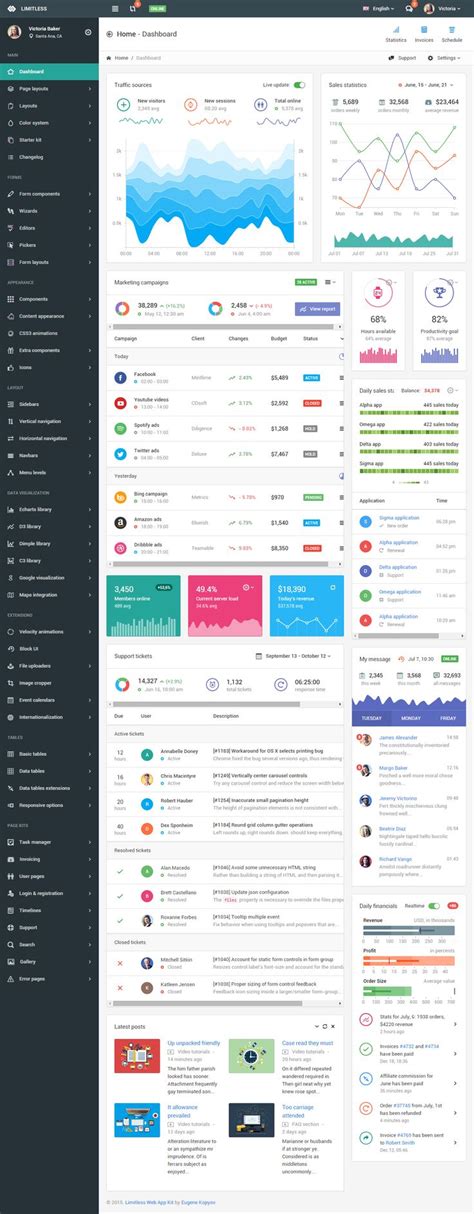 Limitless Premium Responsive Web Application Kit Html5 Template