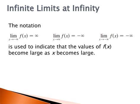 Limits At Infinity Infinite Limits And Asymptotes