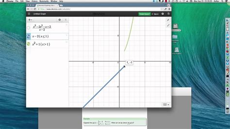 Here's a quick video tutorial on using restrictions in the Desmos Graphing Calculator (https://www.desmos.com/calculator).You can find more how-to videos, as....