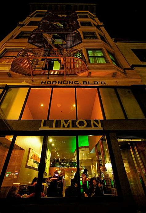 Limon sf. Limón. Claimed. Review. Save. Share. 291 reviews #185 of 2,999 Restaurants in San Francisco ₹₹ - ₹₹₹ Peruvian Latin Central American. 1001 South … 