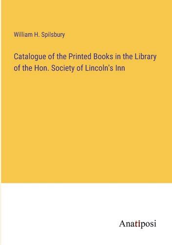 Lincoln's Inn Library Catalogue