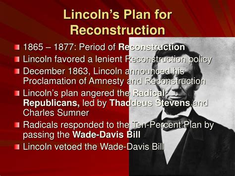 Lincoln’s Reconstruction Plan Gilder Lehrman Institute of …