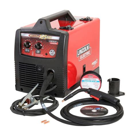 Plugs into household 115V outlet, 30-90 portable welder; Welds up to 1/4 in. mild steel using flux-cored welding wire; Lightweight portable flux-core welder for maintenance and repair; View More Details
