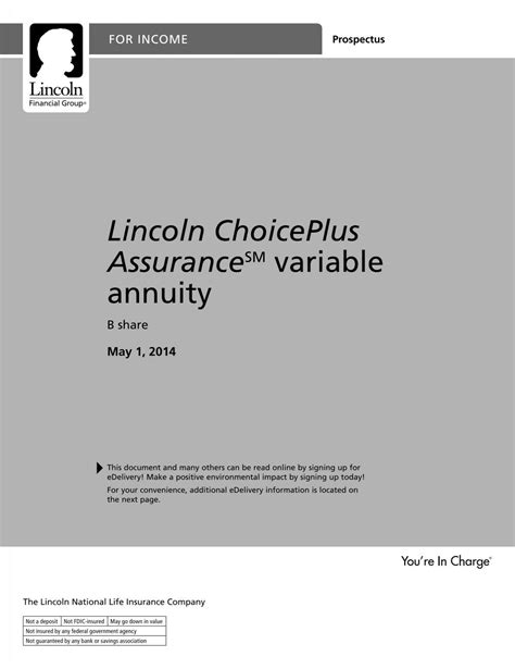 Lincoln ChoicePlus AssuranceSM Series B-Share - lfg