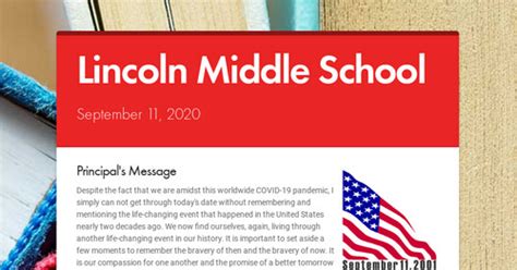 Lincoln Middle School Smore Newsletters