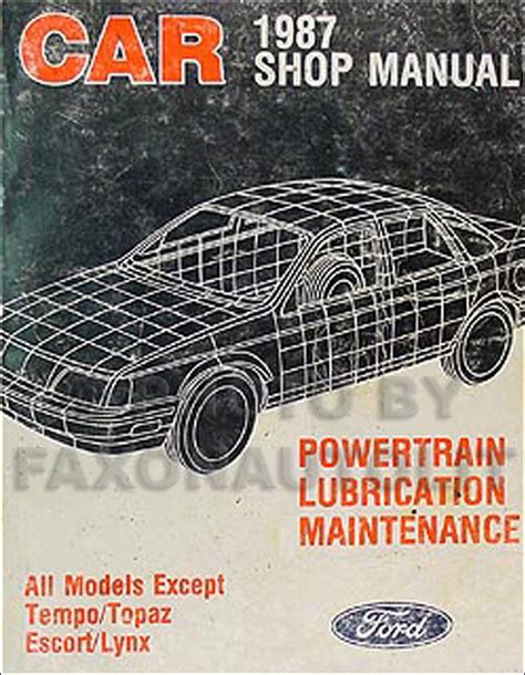 Lincoln continental 1979 1987 service repair manual. - Free 2009 buick lacrosse owners manual.