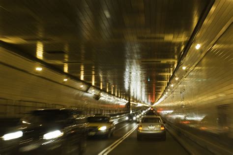 The Lincoln Tunnel was proposed as early as 1923, but was built in 3 stages with the 1st tube taking 4 years to complete opening in 1937. The 2nd/North tube opened in 1945 and the 3rd/South tube opened in 1957. Currently $17 with reduced EZ pass rates. Actually, a fun ride thru this old tunnel. . 