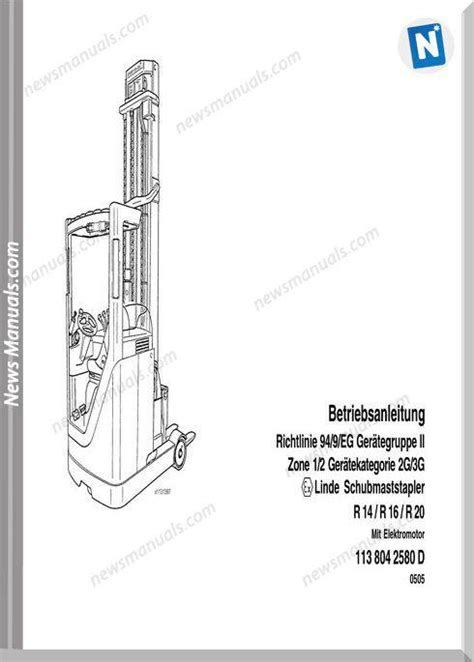 Linde lift truck r14 r16 r20 03 parts part manual. - 2003 2006 polaris magnum 330 atv repair manual.