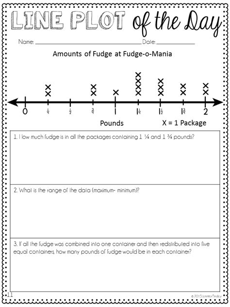 Line Plot Math Worksheets