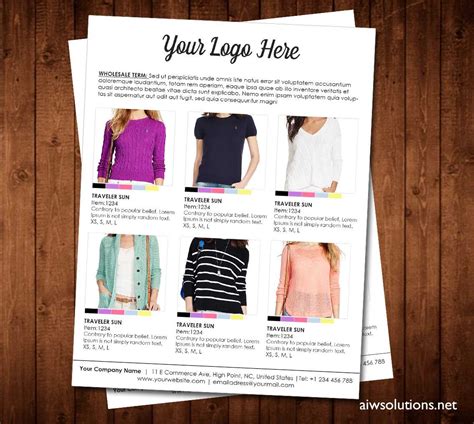 Line Sheet Id07 pertaining to Product Line Card Template Word