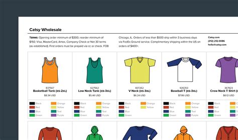 Line Sheet Template Free Of Create A Line Sheet In Minutes with