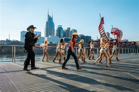 Line dancing nashville. Private Offsite Lesson. 1 hour @ $345.00. Book. Up to 30 Guests at your location from Wednesday - Saturday. Our instructor will craft a lively line dancing lesson tailored to your group at your location. In our 1-hour session, learn up to 3 authentic line dance routines. We'll film your favorite routine, provide our music setup, and take ... 