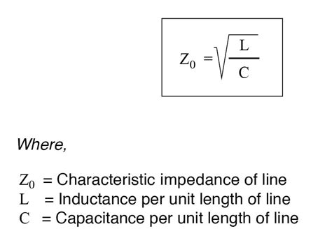 Line impedance of transmission line.  Learn about characteristic impedanc...