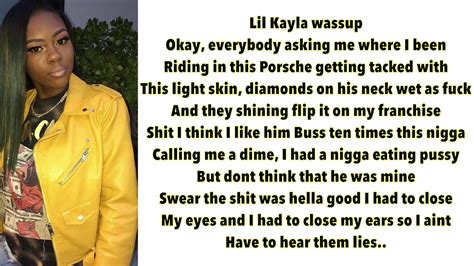Listen to I Don't Wanna Be a Player by Lil Kayla. See lyric